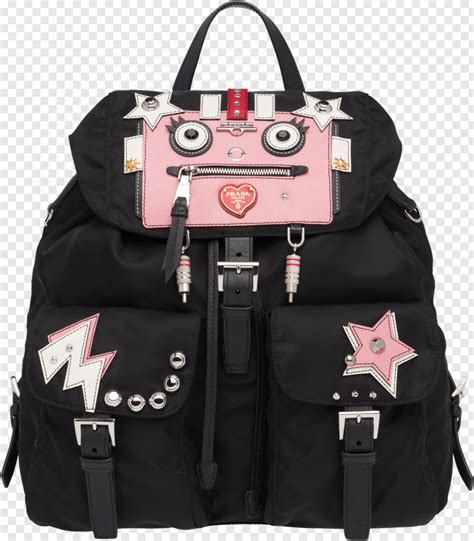 prada robot backpack pink